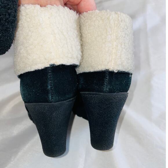 MIA Darcey Wedge Boots - Women's Size 8 M - Sherpa Trim‎ - Picture 7 of 11